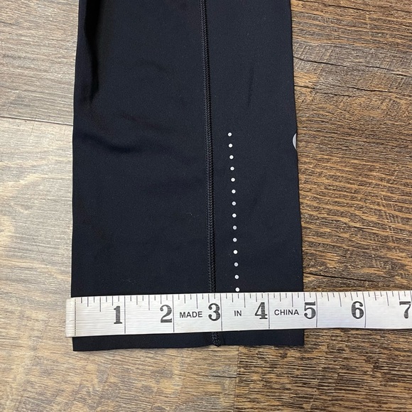 Lululemon Fast & Free Crop II *Nulux 19" Black Womens Size 4 Leggings Tights Gym - Picture 8 of 14